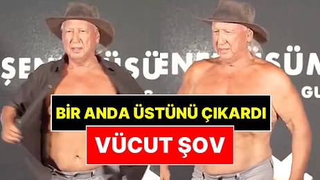 Şener Üşümezsoy Katıldığı Davette Üstünü Çıkararak Vücut Şov Yaptı