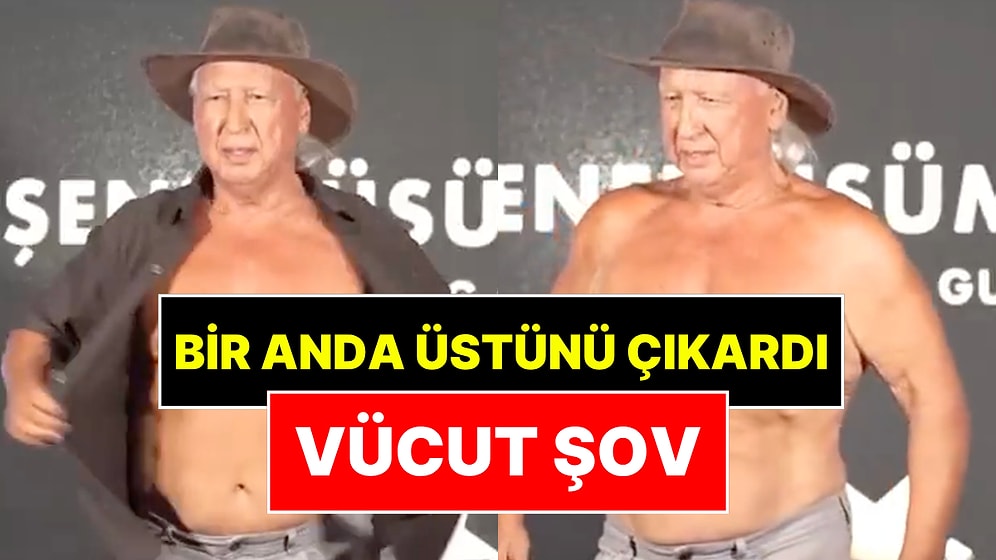 Şener Üşümezsoy Katıldığı Davette Üstünü Çıkararak Vücut Şov Yaptı
