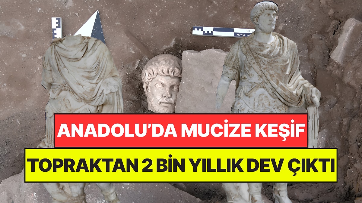 Anadolu'da 2 Bin Yıllık Sürpriz: Roma İmparatorunun Kayıp Heykeli Sonunda Bulundu