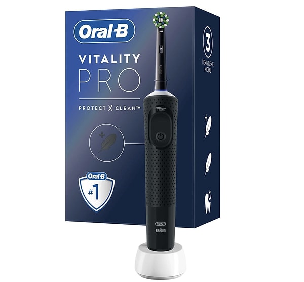 Oral-B Vitality Pro şarjlı diş fırçası ile 2 dakikada profesyonel ağız bakımı!