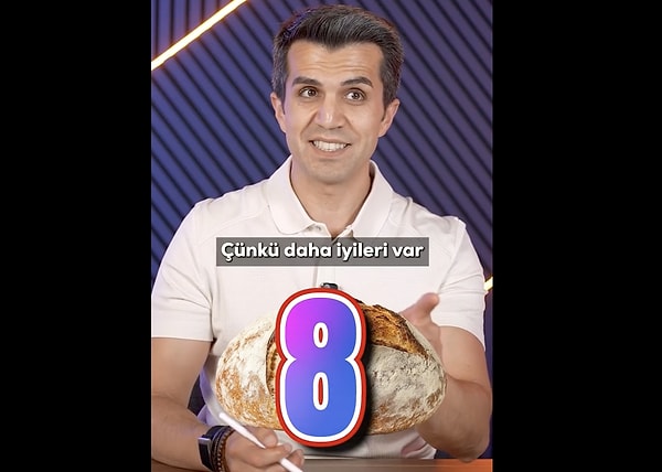 Ekşi mayalı tam buğday ekmeği üst sıralarda yer alırken, içerdiği yoğun çözünür lif oranıyla kan şekerini en dengeli seviyede tutan tam çavdar ekmeği zirveye yerleşti.
