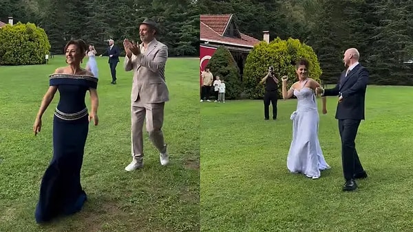 Sanat dünyasından çok sayıda ismin katıldığı nişan, resmi bir törenden çok samimi ve eğlenceli bir kutlama havasında geçti.