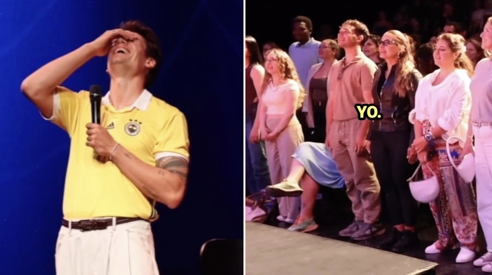 Crowd Stands Up! German Comedian Stunned as Audience Sings Turkish National Anthem