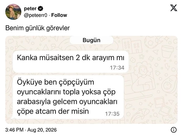 Çok iyi görev.