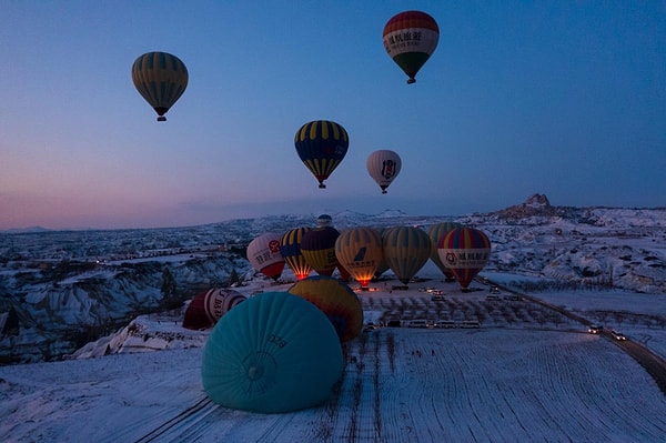 Balonlar kışın da uçuyor ama planınızı buna göre yapmakta fayda var.