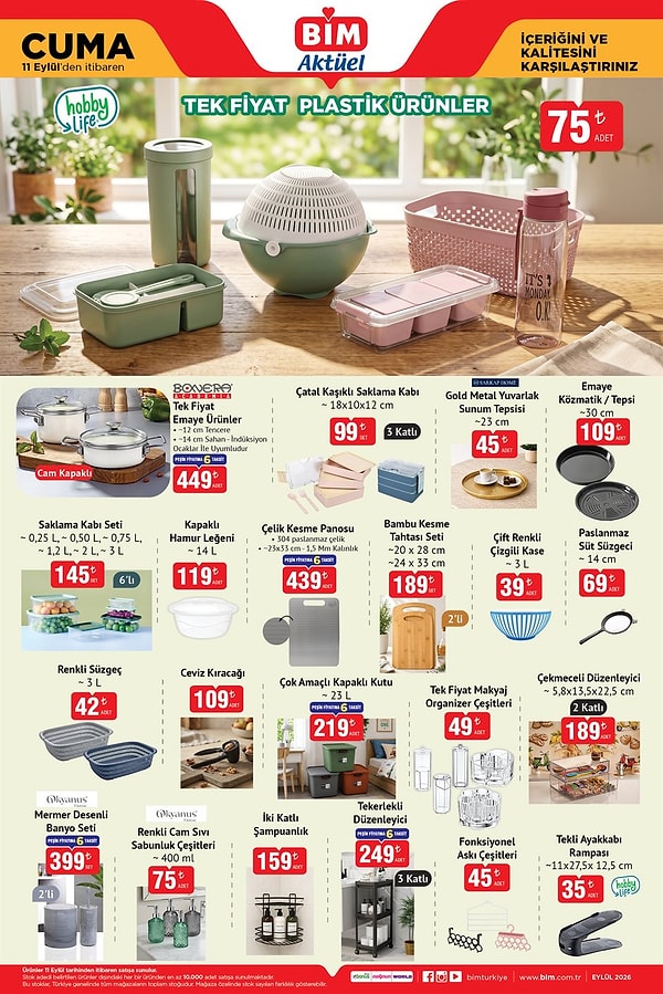 Hobby Life Tek Fiyat Plastik Ürünler 75 TL
