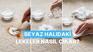 Beyaz Halıya Dökülen Lekeler Nasıl Çıkar Anlatıyoruz!