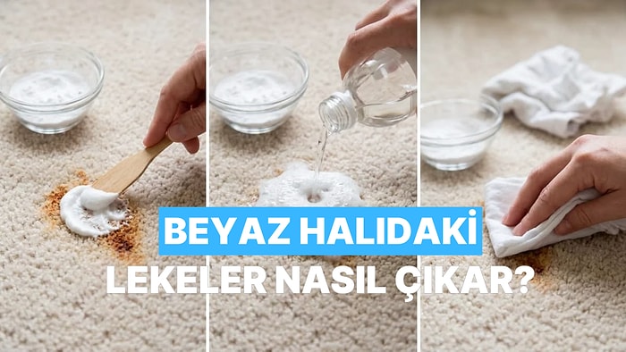 Beyaz Halıya Dökülen Lekeler Nasıl Çıkar Anlatıyoruz!