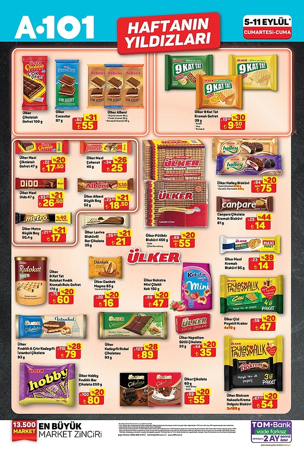 Ülker Çikolatalı Gofret 100 g 55 TL