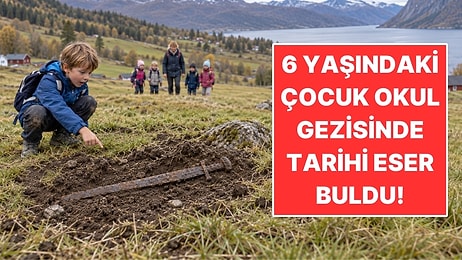 6 Yaşındaki Çocuk Okul Gezisinde Tarihi Eser Buldu! Tam 1.200 Yıllık