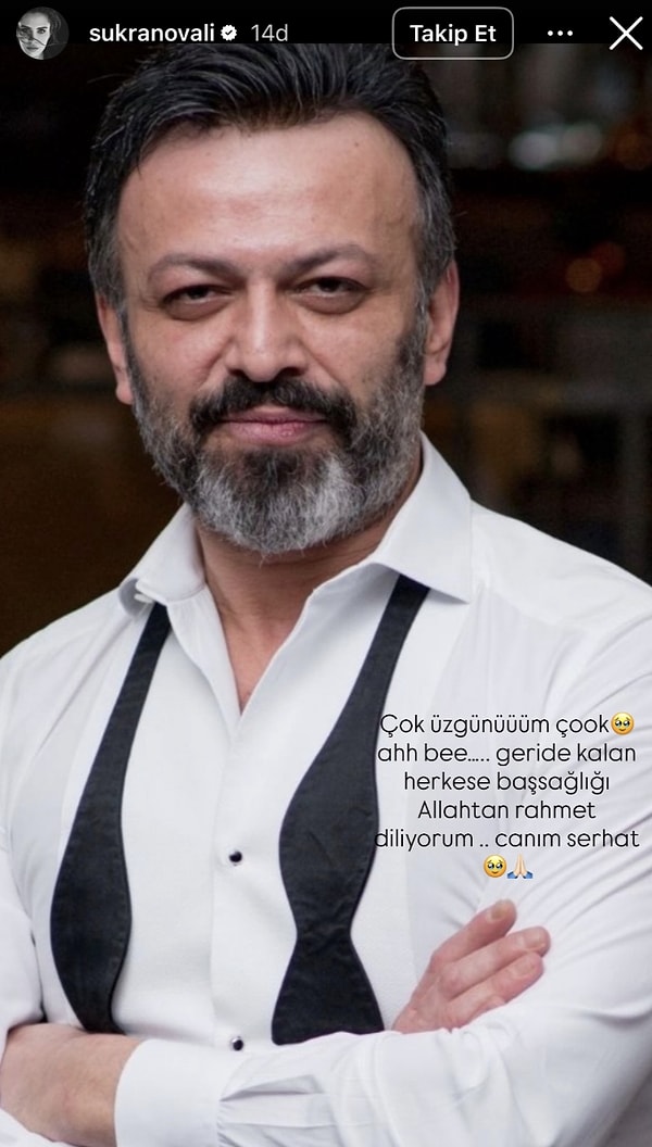 Şükran Ovalı acısını "Çok üzgünüm çok" sözleriyle dile getirdi.