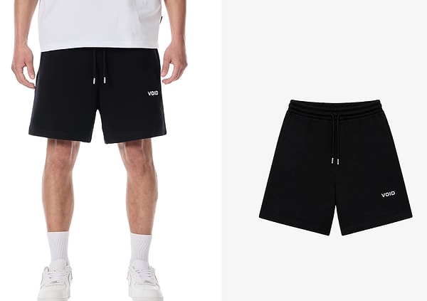 VOID Edition nakışlı premium oversize şort 899,00 TL yerine net 499,00 TL!