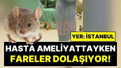 Göztepe Şehir Hastanesi'nde Kabus Gibi Görüntüler: Hasta Ameliyat Masasındayken Fareler Cirit Attı!