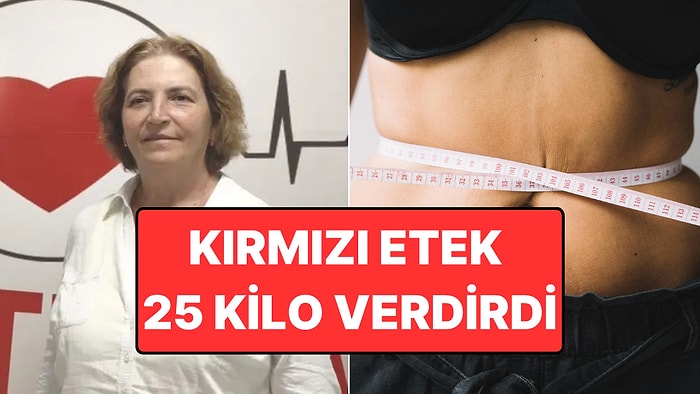 61 Yaşında 25 Kilo Verdi: Hepsi Kırmızı Etek İçin!