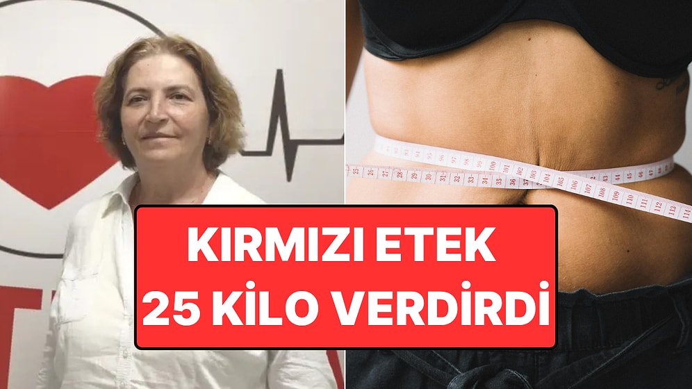61 Yaşında 25 Kilo Verdi: Hepsi Kırmızı Etek İçin!