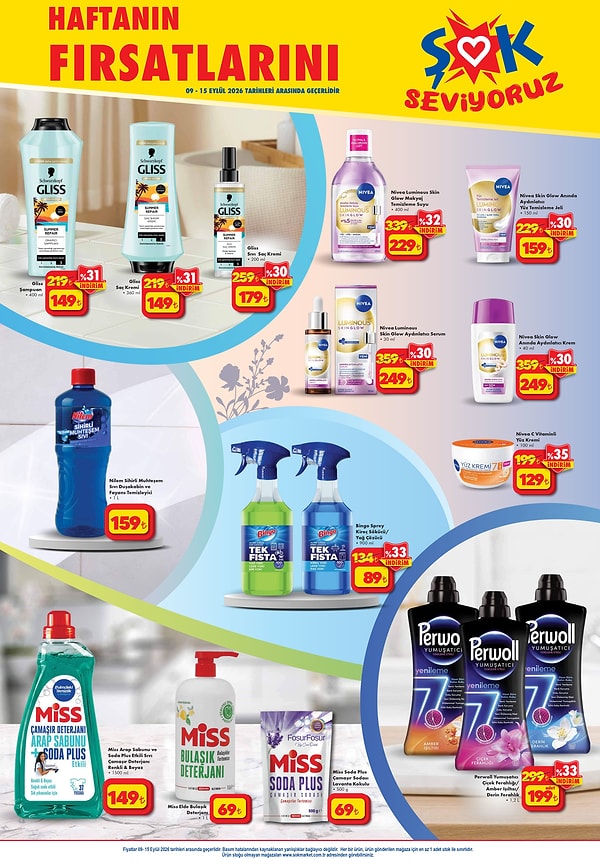 Gliss Şampuan 400 ml 149 TL