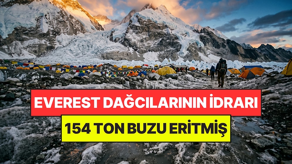 Everest Dağcılarının İdrarından Çıkan Isı Tek Sezonda 154 Ton Buzu Eritmiş