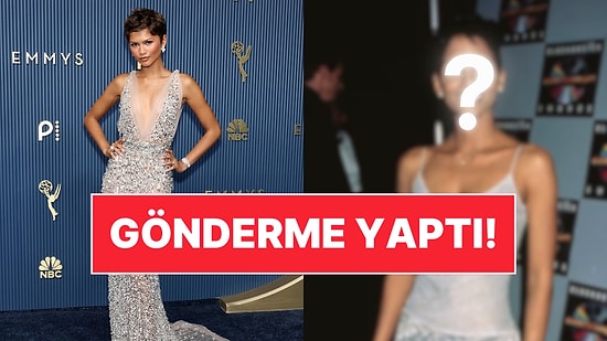 Zendaya Emmy Ödülleri'ndeki Kristal Prada Elbisesi ve Yeni Pixie Saçıyla 90'ların İkonik İsmine Gönderme Yaptı