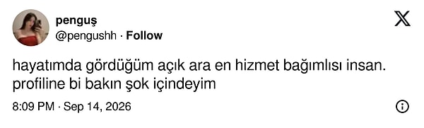 Hizmet bağımlısı da dendi.