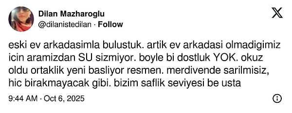 Eski ev arkadaşıyla yeniden buluşunca aradan su bile sızmadı