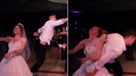 Wedding Chaos: Guest Sparks Total Mayhem in Fierce Battle to Catch Bride's Bouquet