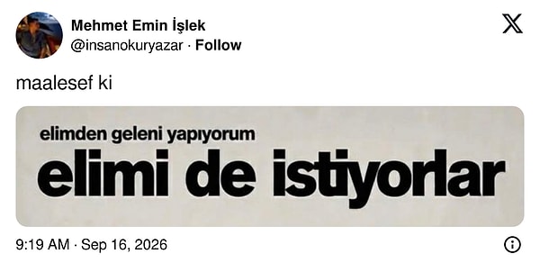 Memnun edemezsin...