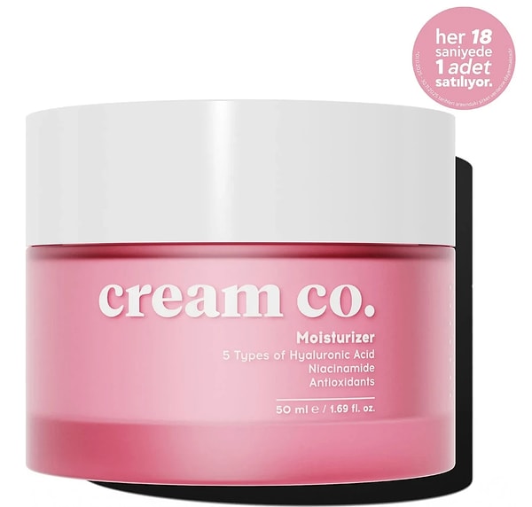 Cream Co. su bazlı hyalüronik asitli nemlendirici krem 50 ml sepete özel 699,00 TL yerine net 582,27 TL!