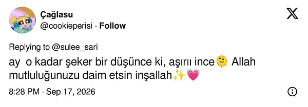 O kadar şeker bir düşünce ki, aşırı ince denildi