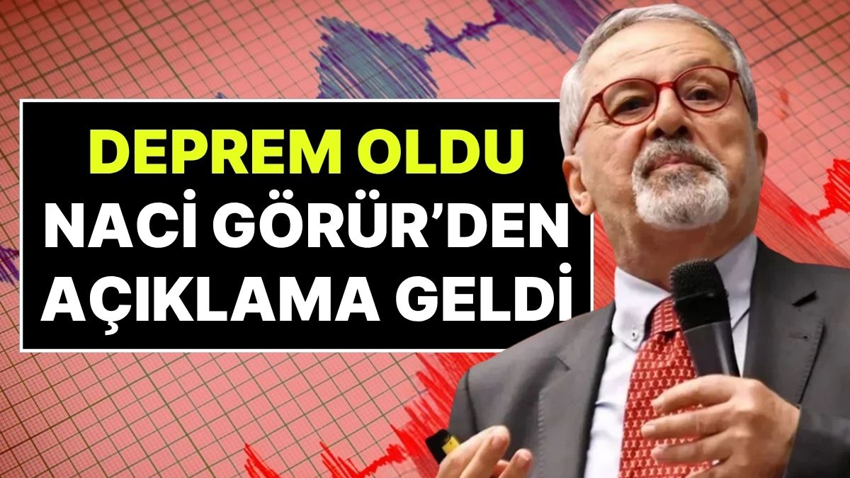 Deprem Oldu, Naci Görür’den Açıklama Geldi: “Kuzey Kol Hem Marmara'da Hem Yunanistan'da Geriliyor”