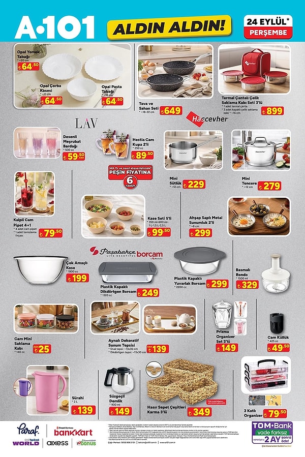 Opal Yemek Tabağı / Çorba Kasesi / Pasta Tabağı 64,50 TL