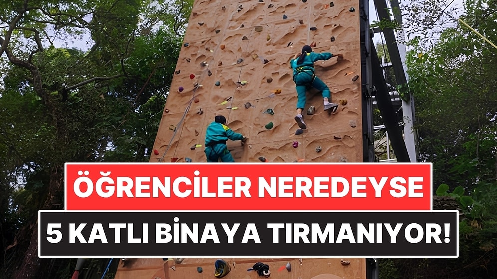 Okulda Her Dönem Dağa Tırmanır Gibi Ders Yapıyorlar: Duvarı Aşanlara Özel Belge Veriliyor!