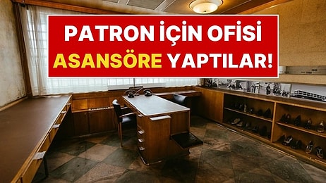 Patron İçin Asansörün İçine Masa, Koltuk ve Lavabo Yerleştirdiler! Kendi Kendine Geziyor