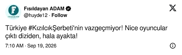İşte Kızılcık Şerbeti'nin reyting sonuçlarına gelen yorumlar: