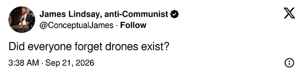 "Herkes dronların varolduğunu unuttu mu?"
