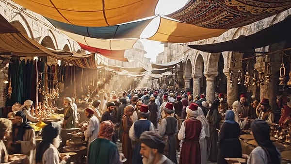 4. Bir antik pazarın ortasındasın. Hangisine doğru ilerlerdin?