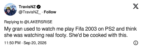 Bir kullanıcı, 2003 model PS2'deki FIFA'yı gerçek sanan büyükannesini hatırlattı