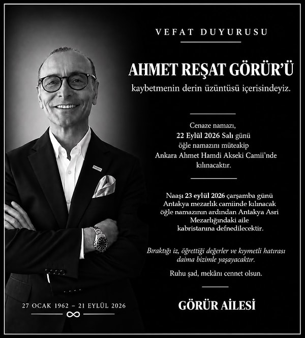 Görür için Ankara'da cenaze namazı kılındı, naaşı toprağa verilmek üzere doğduğu şehir Antakya'ya götürüldü..