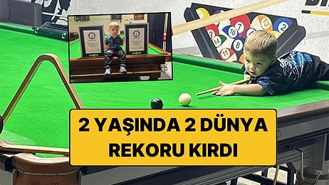 2 Yaşında Snookera Başladı: 3 Yaşına Girmeden 2 Guinness Rekoruna İmza Attı