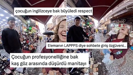 İstanbul'da Bir Turistle Konuşan Esnaf Gencin İngilizcesi Herkesi Mest Etti
