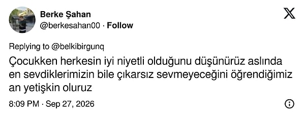 En sevdiklerimizin bile çıkarsız sevmediğini öğrendiğimiz an