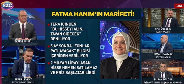 Ekonomi gazetecisi Sefer Levent ise işlemlerde 'içeriden öğrenilen bilgi' ihtimalini gündeme taşıdı.