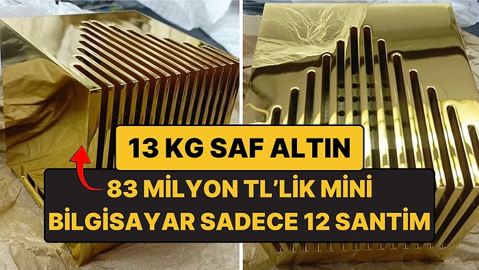 13 Kilo Saf Altından Kasa: Karşınızda 83 Milyon Liralık Mini Bilgisayar!