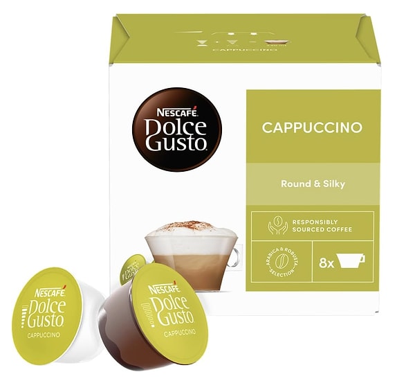 Nescafé Dolce Gusto Cappuccino kapsül kahve (16'lı) %31 indirimle net 224,90 TL!