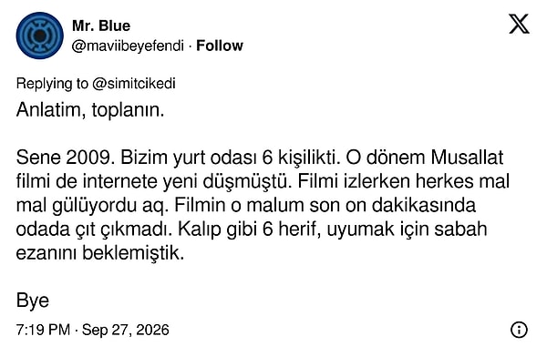 2009'da altı kişilik odada Musallat izleyenler sabah ezanını beklemiş