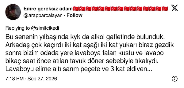 Yılbaşı gecesi başlayan lavabo nöbeti Breaking Bad sahnesine dönmüş