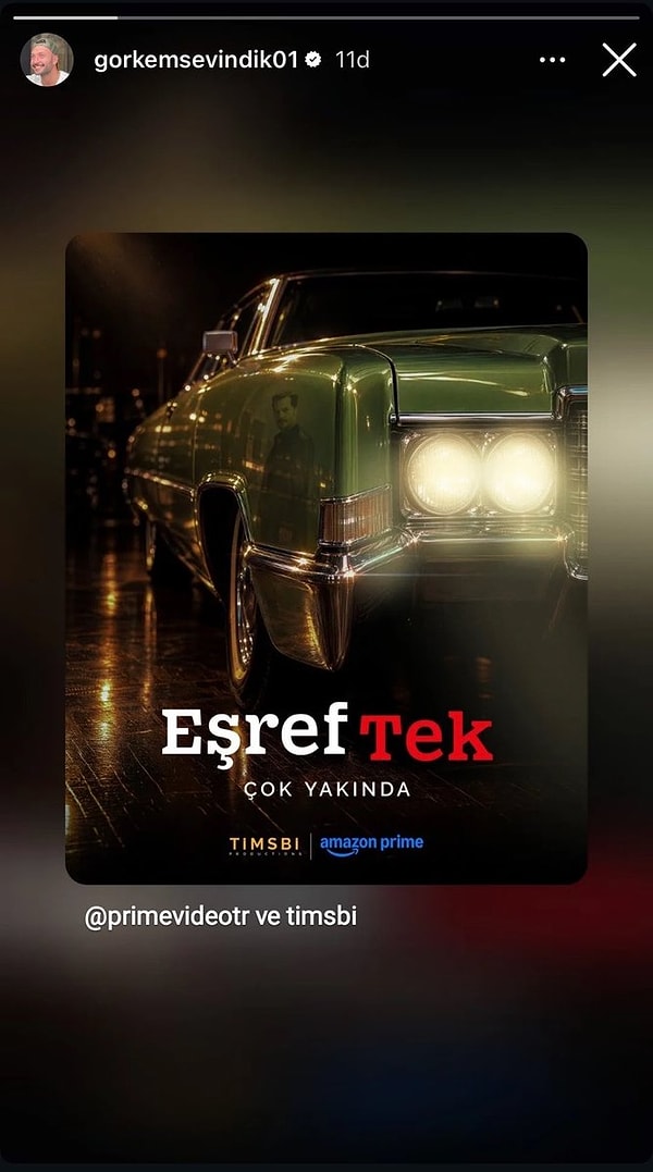 Eşref Tek dizisini paylaşan diğer isim de Görkem Sevindik oldu.
