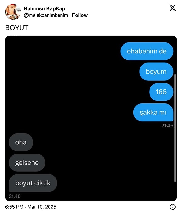 Aynı boydayız demenin geometrik hâli
