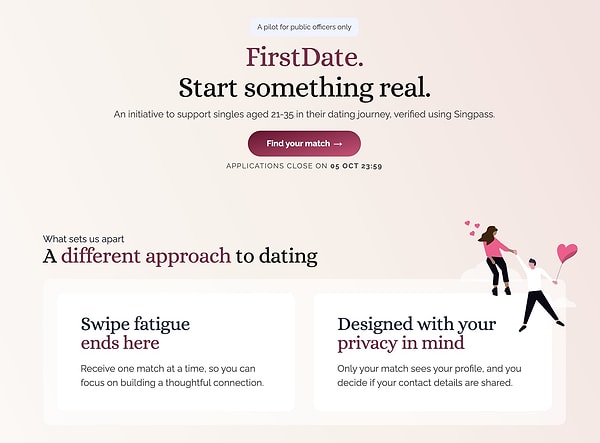 FirstDate'te kaydırma yok: Her turda kullanıcıya yalnızca tek bir aday sunuluyor