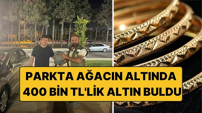 Parkta Bulduğu Çantadan 400 Bin TL'lik Altın Çıktı: "Vatandaşlık Görevi"