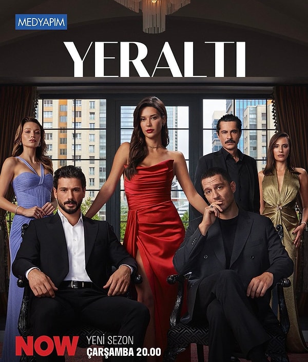 Yeraltı'nın 2. sezon afişi sonunda yayınlandı. İlk sezon afişinde yalnızca üç başrol yer almıştı, yeni afişte bu sayı altıya çıktı.